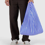 Standard Baggu - Blue Painted Stripes