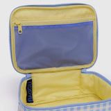 Small Cosmetic Case - Light Blue Gingham