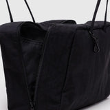 Medium Nylon Bowler Bag - Black