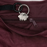 Medium Nylon Crescent Bag - Mahogany