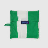 Big Baggu - Green Painted Stripes