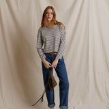 Jenna Long Sleeve - Natural / Black
