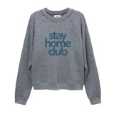Stay Home Club Sweatshirt - Heather Grey