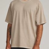 Box Fit Tee - Taupe Vintage Wash