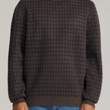 Check Sweater - Gray / Navy