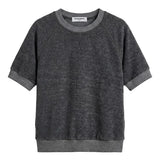 Kennedy Fleece Short Sleeve - Dark Heather Grey