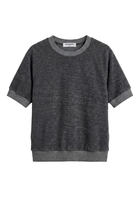 Kennedy Fleece Short Sleeve - Dark Heather Grey