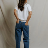 Kennedy Fleece Short Sleeve - White