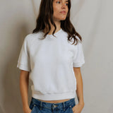 Kennedy Fleece Short Sleeve - White