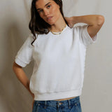 Kennedy Fleece Short Sleeve - White
