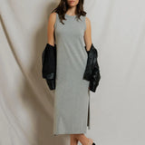 Lanell Sleeveless Dress - Heather Grey