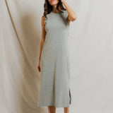 Lanell Sleeveless Dress - Heather Grey