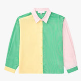 Amy Long Sleeve Button Up - Soft Stripe