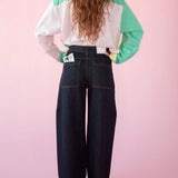 Amy Long Sleeve Button Up - Soft Stripe