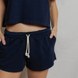 Liz Jersey Shorts - Navy