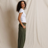 Macy Rib Crew Neck Tee - White