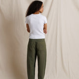 Macy Rib Crew Neck Tee - White