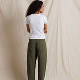 Macy Rib Crew Neck Tee - White