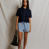 Leo Shorts - Blue / Ivory