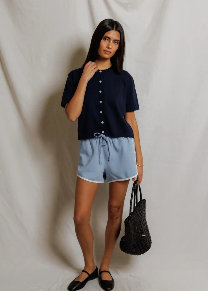 Leo Shorts - Blue / Ivory