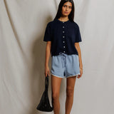 Leo Shorts - Blue / Ivory
