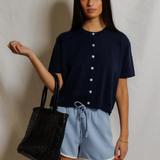 Leo Shorts - Blue / Ivory