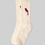 Zoo Crew Socks - Natural Cardinal