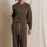 Nell Crew Neck Sweatshirt - Dark Olive