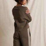 Nell Crew Neck Sweatshirt - Dark Olive