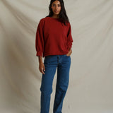 Niall Fleece Pullover - Ruby Red