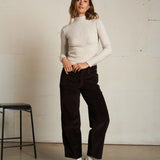 Noelle Rib Turtle Neck - Oatmeal