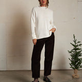 Nova Cashmere Roll Neck Sweater - Sugar