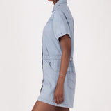 Logan Western Dress - Blasted Stone