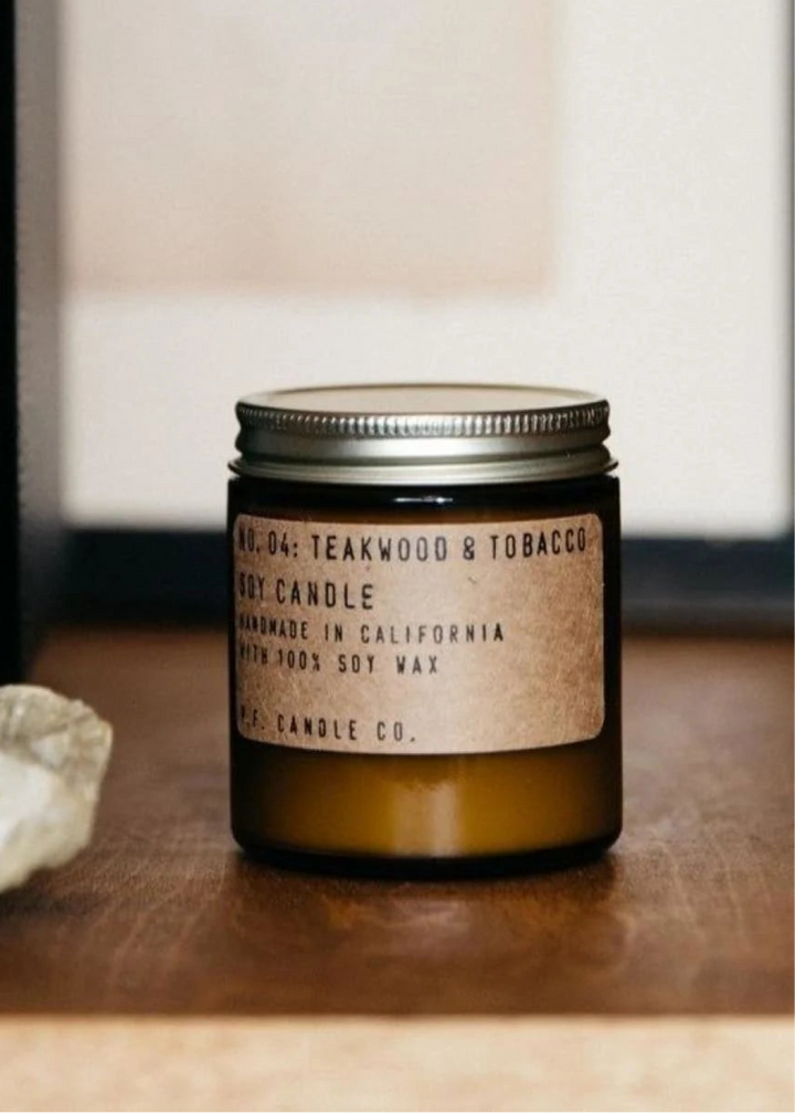 Mini Soy Candle - Teakwood & Tobacco