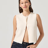 Pia Vest - Vintage White