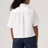 Harlie Cropped Shirt - Bright White