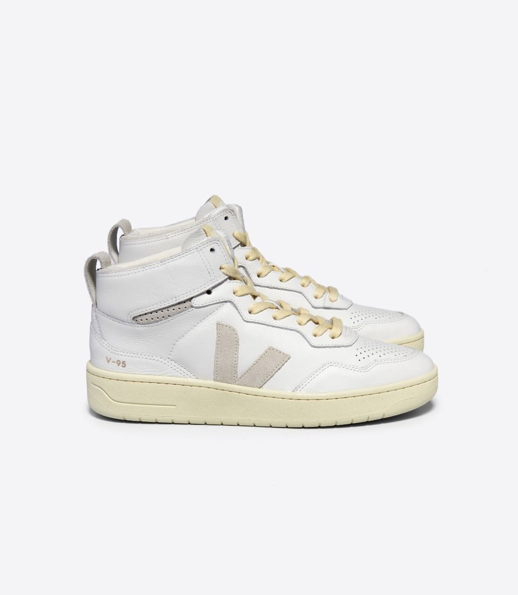 Women's V-95 Leather - White / Natural