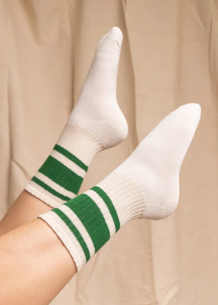 Mono Stripe Socks - Kelly Green