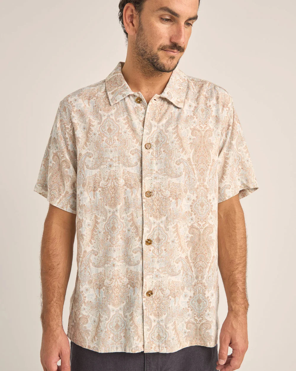 Jean Paisley SS Shirt - Cream