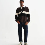 Rowhill Rugby Shirt - Brown / Black