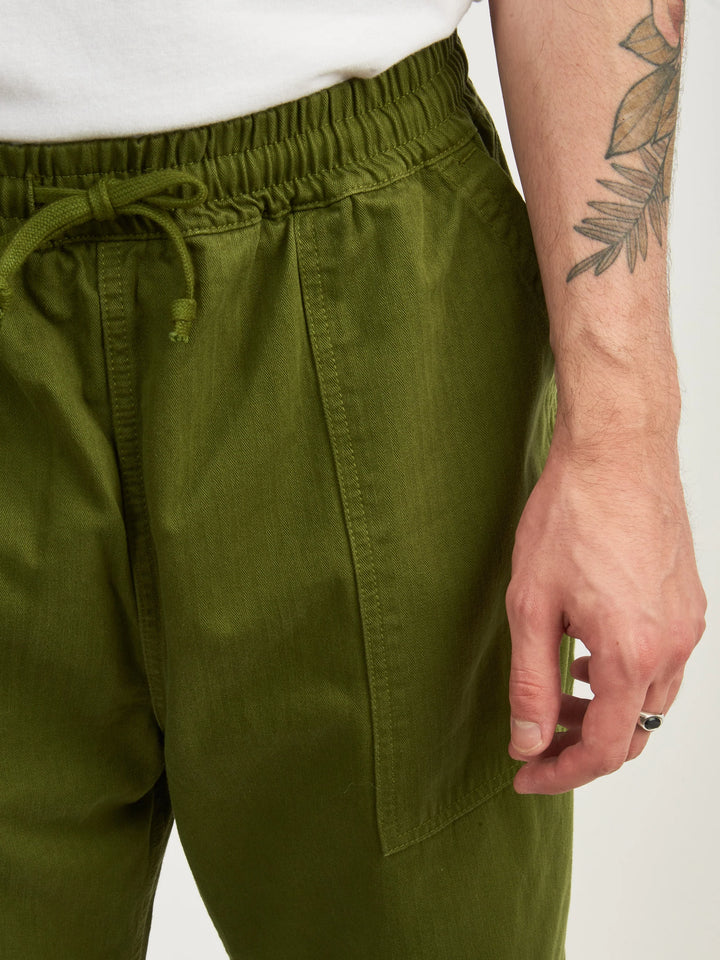 Herringbone Chef Pant - Pesto