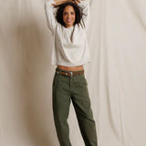 Akira Barrell Leg Utility Pant - Dark Olive