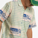 Bar Tab Button Up - White