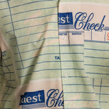 Bar Tab Button Up - White