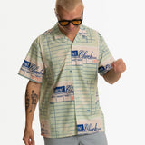 Bar Tab Button Up - White