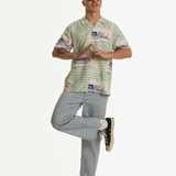 Bar Tab Button Up - White