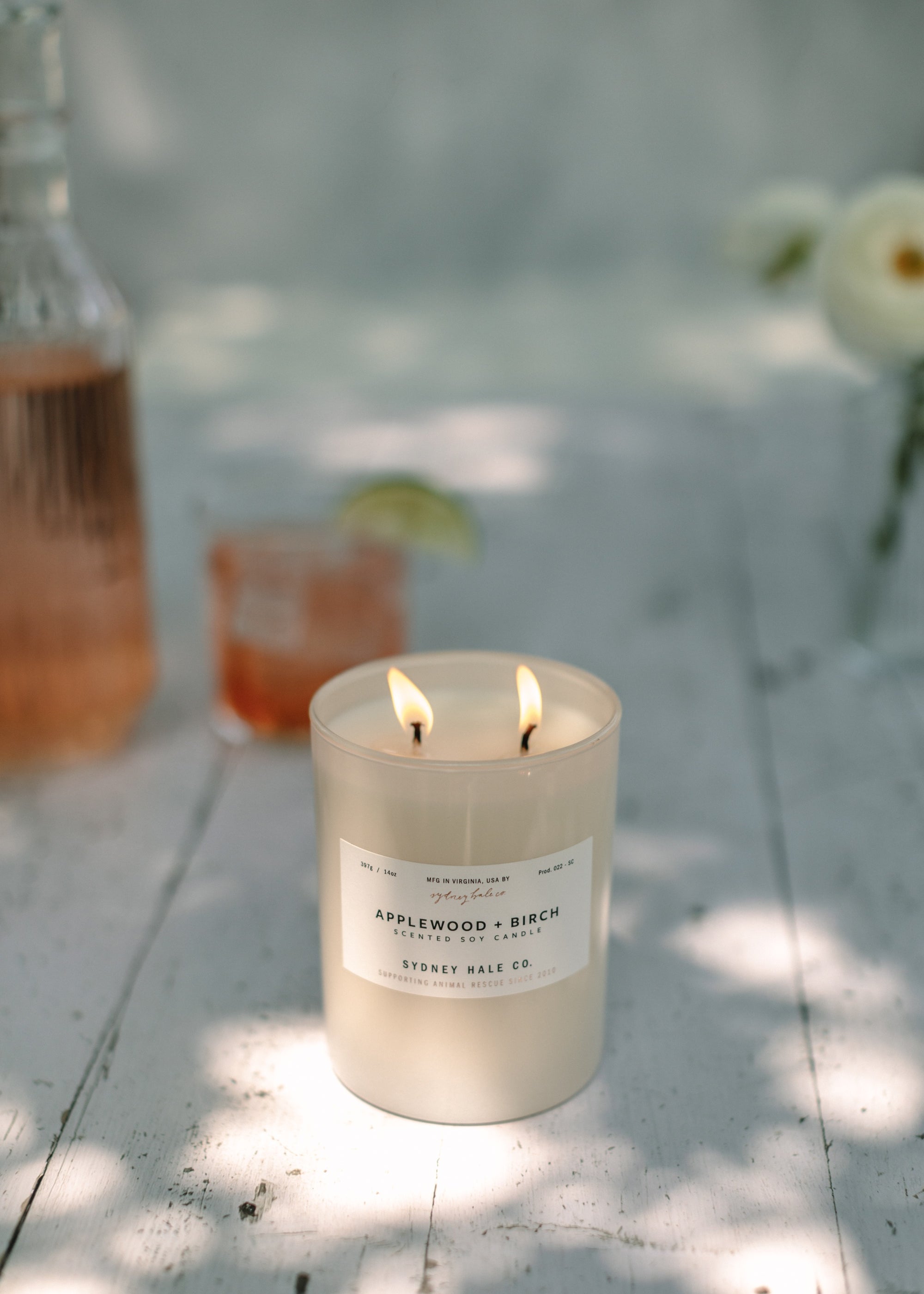 Sydney Hale Applewood + Birch 14 oz. candle