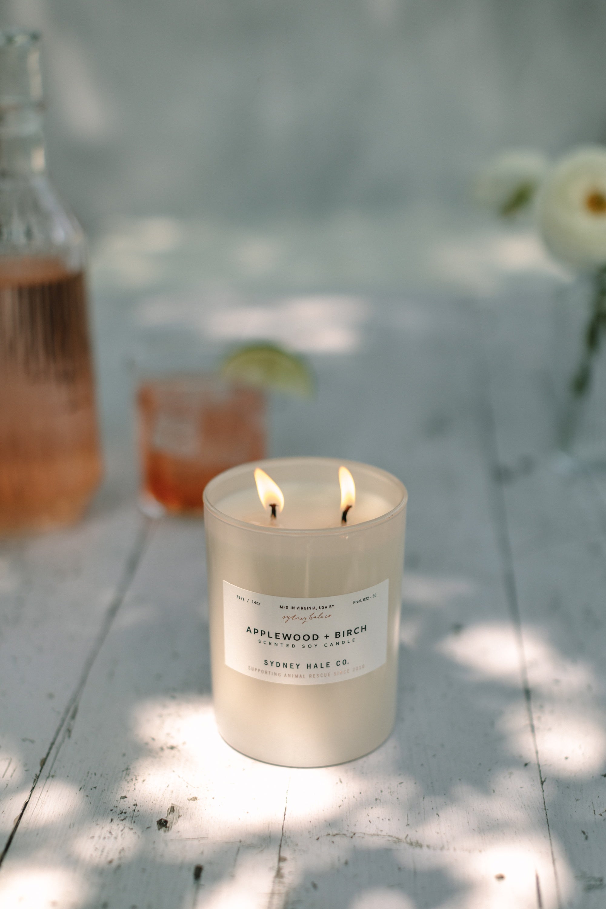 Sydney Hale Applewood + Birch 14 oz. candle