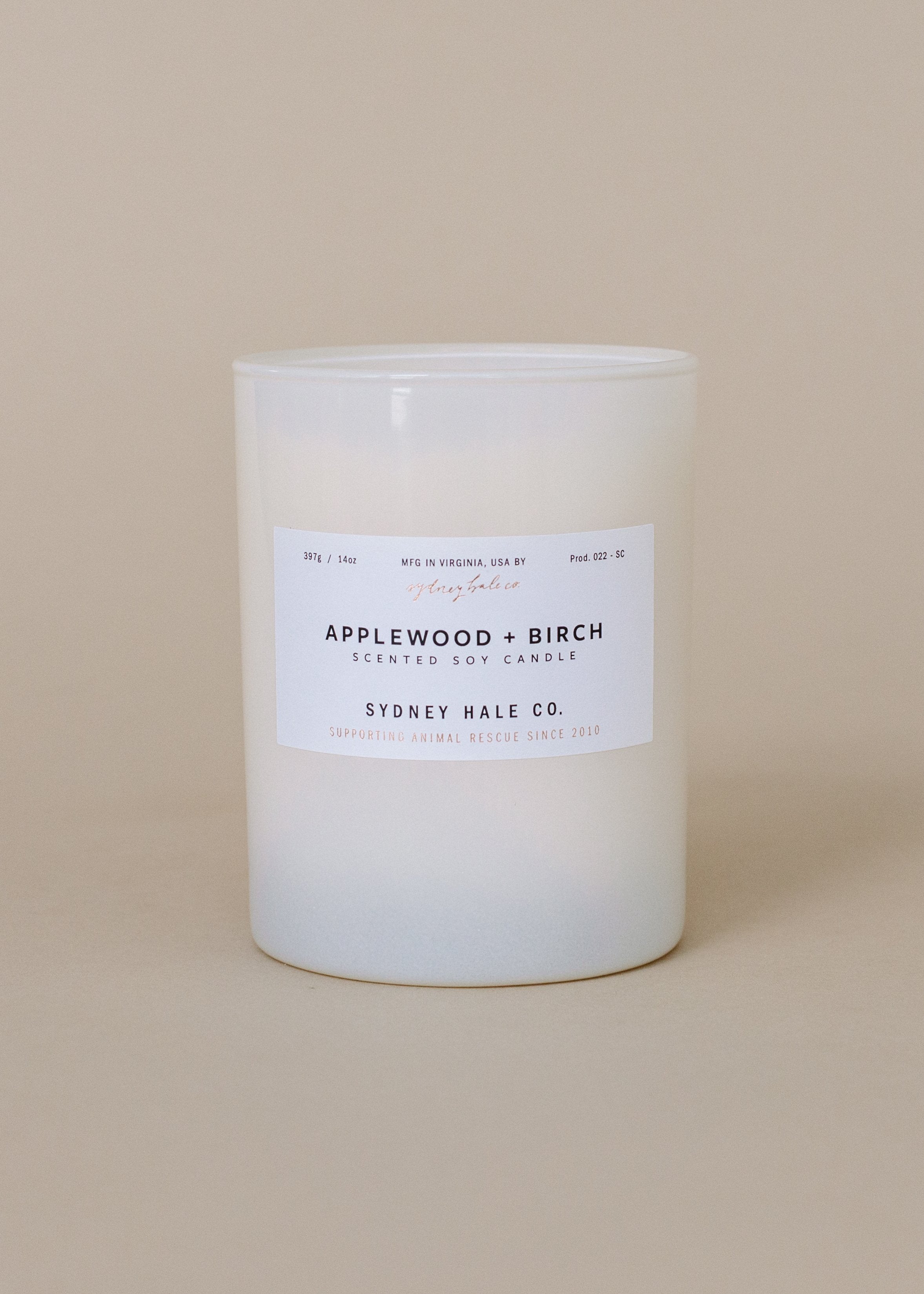 Sydney Hale Applewood + Birch 14 oz. candle