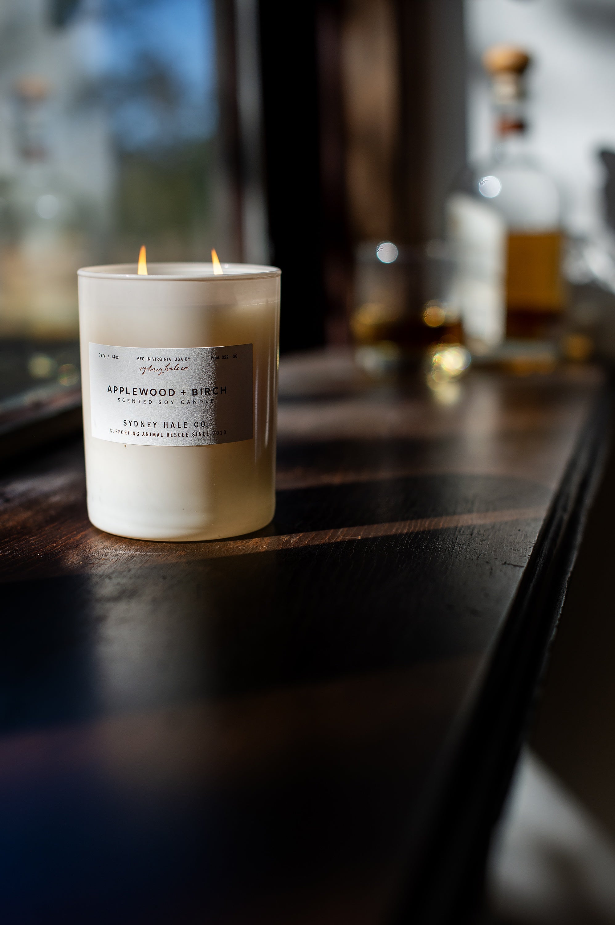 Sydney Hale Applewood + Birch 14 oz. candle